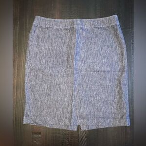 Talbots Cotton and Hemp Denim Chambray Pencil Skirt Size 14 EUC
